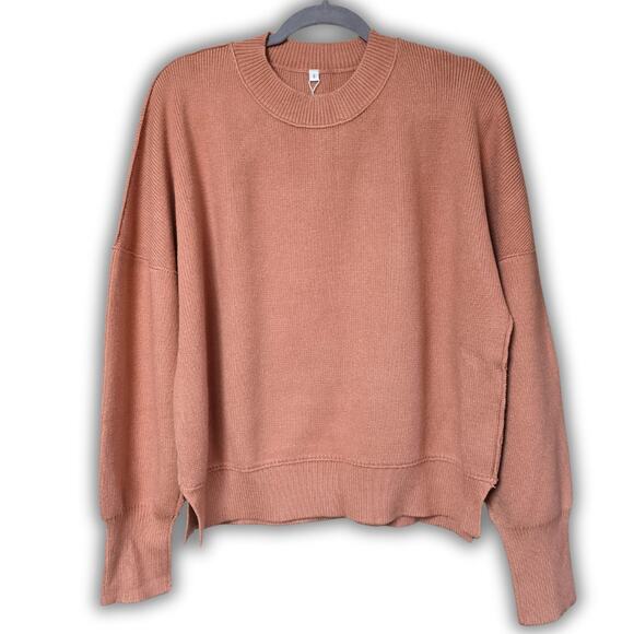 NWT Women's Small Oversized Drop Shoulder Side Split Sweater - Picture 7 of 8